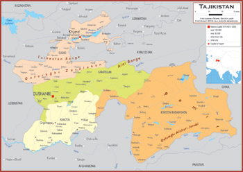 Tajikistan Maps - Academia Maps